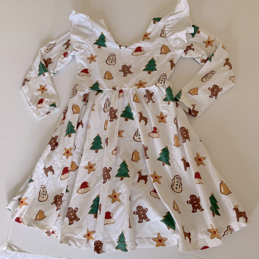 Monica and Andy gingerbread cookie Christmas dress size 6/7